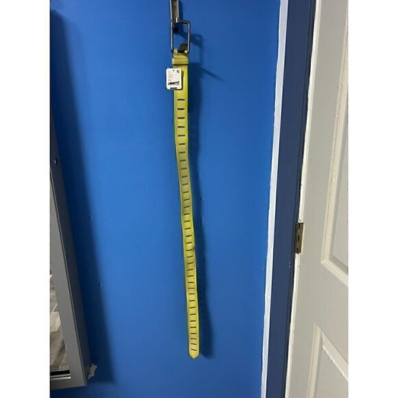 Free People "We The Free" Yellow Leather Belt With Metal Buckle, COWGIRL, S/M - Picture 3 of 6